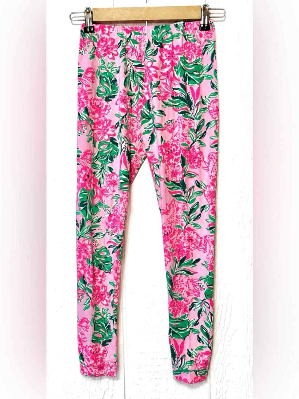Lilly Pulitzer Girls Pink Tropical Floral Pajama Set Size 12